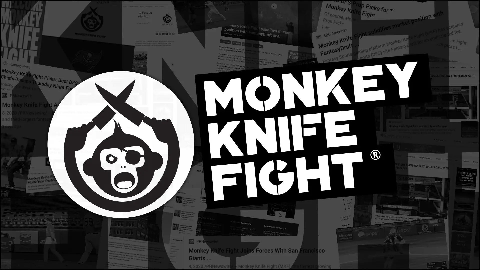 Monkey Knife Fight brand identity by Cooper, Levy & Partners, a San Francisco design studio