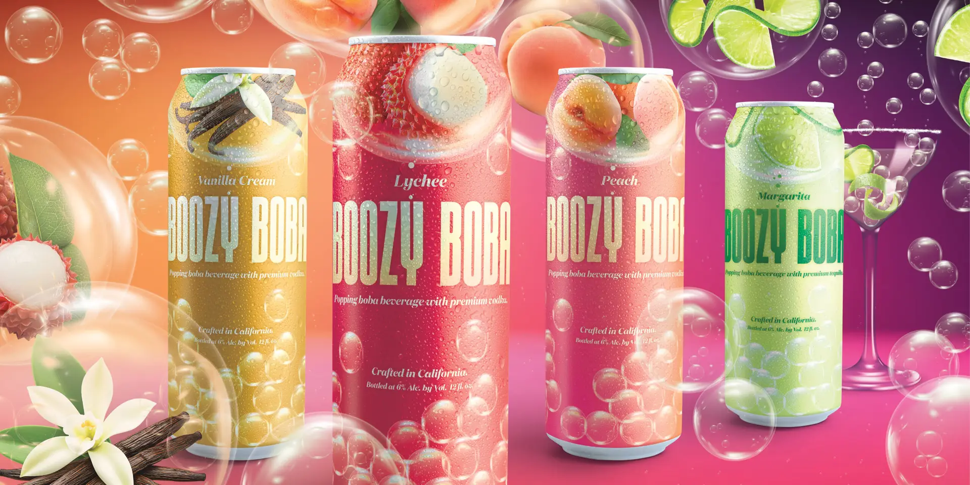 Boozy Boba brand identity by Cooper, Levy & Partners, a San Francisco design studio (2)